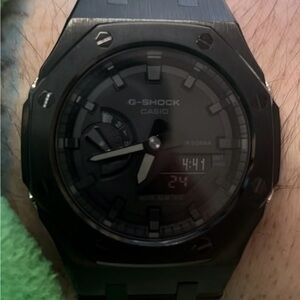 CASIO G-SHOCK GA2100 - casioak mod - black titanium
